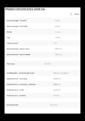 Pásová rypadla Caterpillar 340