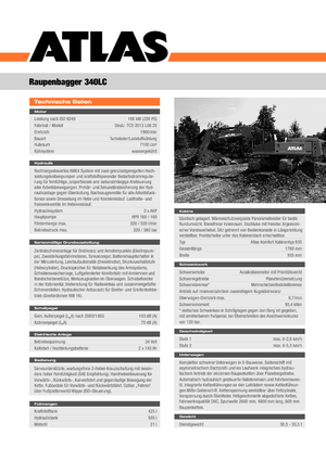 Pásová rypadla Atlas 340 LC