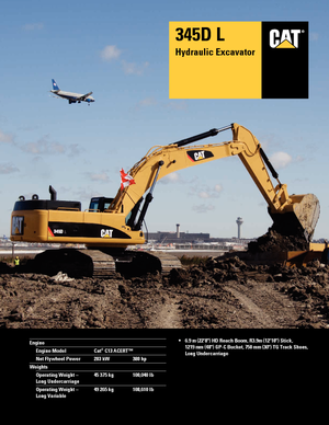 Pásová rypadla Caterpillar 345D L