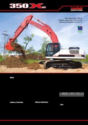 Pásová rypadla Link-Belt 350 X2