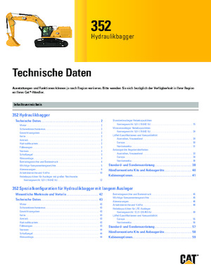 Pásová rypadla Caterpillar 352