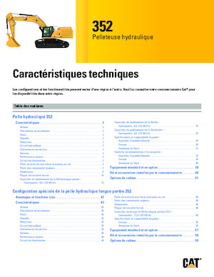 Pásová rypadla Caterpillar 352