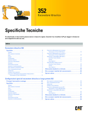 Pásová rypadla Caterpillar 352