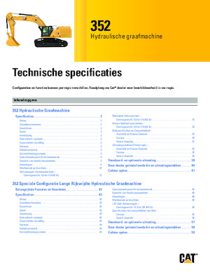 Pásová rypadla Caterpillar 352