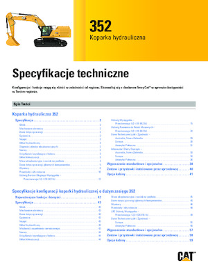 Pásová rypadla Caterpillar 352