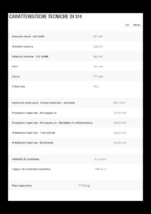 Pásová rypadla Caterpillar 374