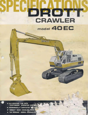 Pásová rypadla Drott 40EC