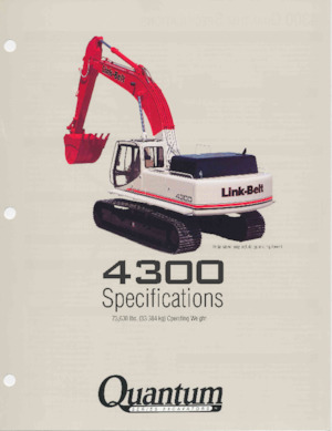 Pásová rypadla Link-Belt 4300