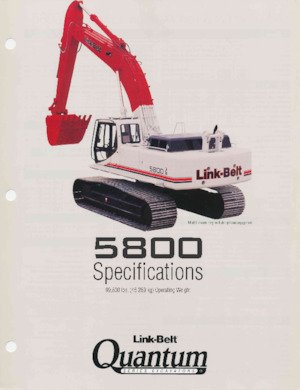 Pásová rypadla Link-Belt 5800