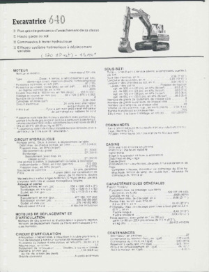 Pásová rypadla International Harvester 640