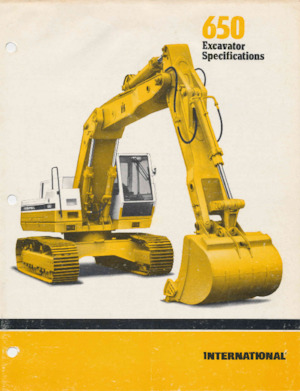 Pásová rypadla International Harvester 650