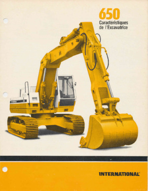 Pásová rypadla International Harvester 650