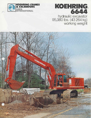 Pásová rypadla Koehring 6644