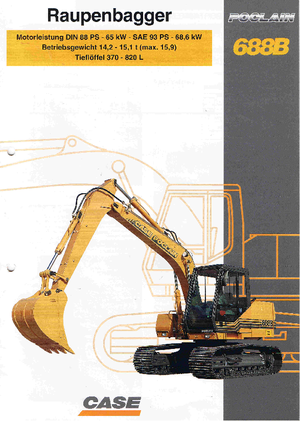 Pásová rypadla Case Poclain 688 B CK