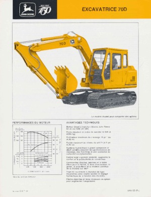 Pásová rypadla John Deere Construction 70D
