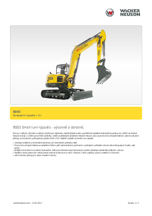 Pásová rypadla Neuson 8003