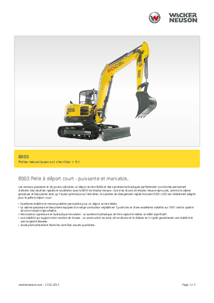 Pásová rypadla Neuson 8003