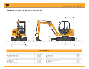 Pásová rypadla JCB 8065 RTS