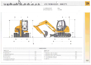 Pásová rypadla JCB 8080