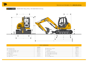 Pásová rypadla JCB 8085 ZTS