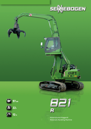 Pásová rypadla Sennebogen 821 R