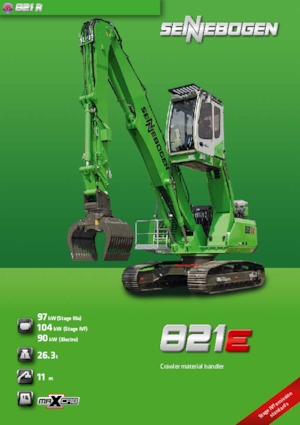 Manipulátory s materiálem Sennebogen 821R E