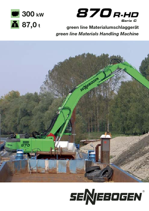 Pásová rypadla Sennebogen 870 R-HD