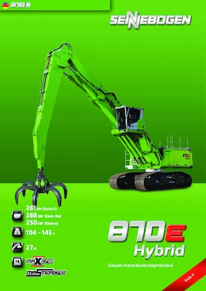 Manipulátory s materiálem Sennebogen 870R E Hybrid 