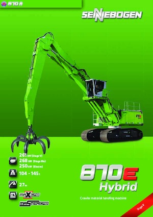Manipulátory s materiálem Sennebogen 870R E Hybrid 