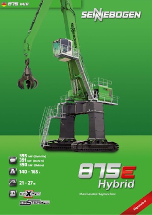 Manipulátory s materiálem Sennebogen 875R E Hybrid