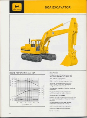 Pásová rypadla John Deere Construction 890A