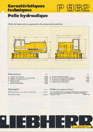 Pásová rypadla Liebherr P 962