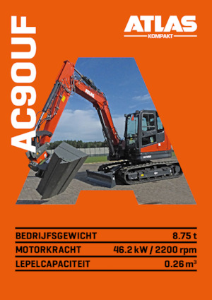 Pásová rypadla Atlas Kompakt AC 90UF