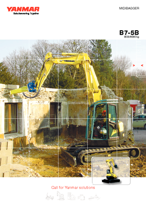 Pásová rypadla Yanmar B 7 Sigma