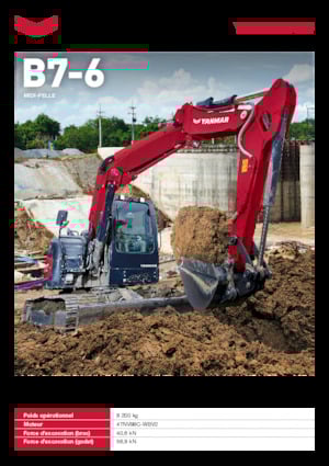 Pásová rypadla Yanmar B7-6 