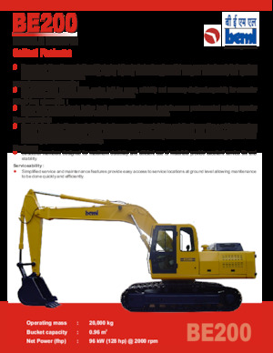 Pásová rypadla Beml BE200