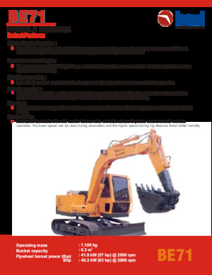 Pásová rypadla Beml BE71