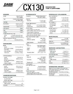 Pásová rypadla Case CX 130