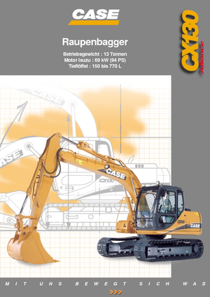 Pásová rypadla Case CX 130