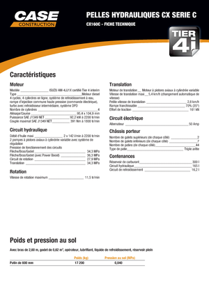 Pásová rypadla Case CX 160 C