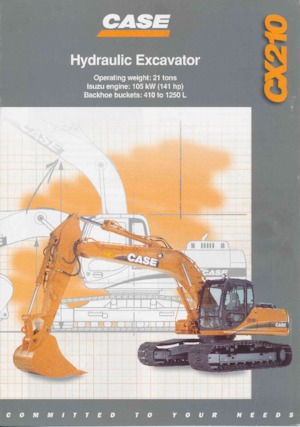 Pásová rypadla Case CX 210