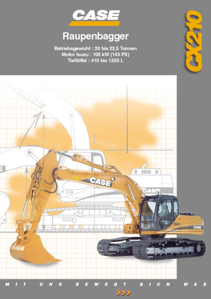 Pásová rypadla Case CX 210