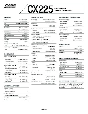 Pásová rypadla Case CX 225 SR