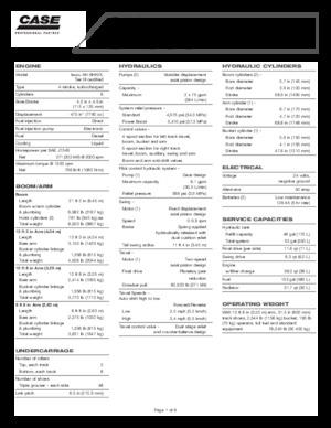 Pásová rypadla Case CX 330