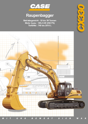 Pásová rypadla Case CX 330