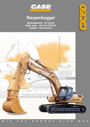 Pásová rypadla Case CX 350