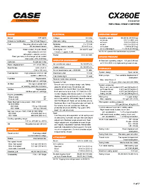 Pásová rypadla Case CX260E