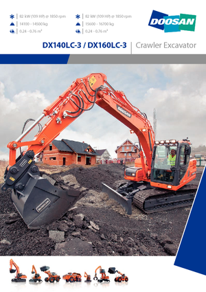 Pásová rypadla Doosan DX160LC-3