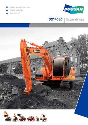 Pásová rypadla Doosan DX 140 LC
