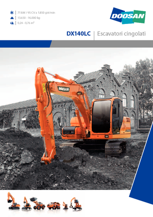 Pásová rypadla Doosan DX 140 LC